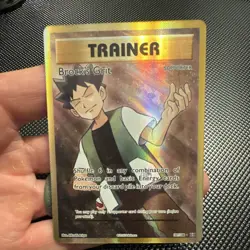 Pokemon Brock's Grit Full Art Ultra Rare Holo Trainer Card 107/108 Evolutions - Image 1