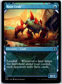 Ruin Crab (Showcase) U Normal Zendikar Rising 295 NM - Image 1