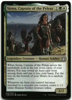 MTG Siona, Captain of the Pyleas FOIL U Theros Beyond Death 226 LP - Image 1