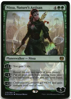 MTG Nissa, Nature's Artisan FOIL M Kaladesh 270 MP - Image 1