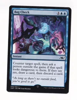 Magic the Gathering Unfinity #036 Bag Check CRIMP ERROR - Image 1