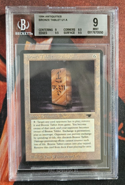 Antiquities - Bronze Tablet - MTG - Magic the Gathering - Mint - BGS 9 - B++ - Image 1
