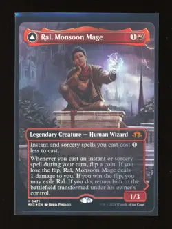 MTG Modern Horizons 3 RAL, MONSOON MAGE / LAYLINE PRODIGY Textured FOIL MH3 - Image 1