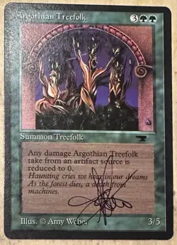 MTG ARTIST PROOF MTG Argothian Treefolk AP Sketch Art Amy WEBER - Image 2