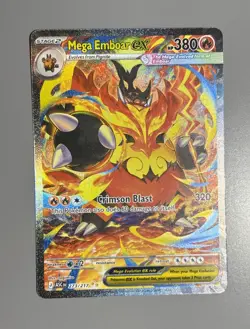 Pokemon TCG Ascended Heroes Mega Emboar EX 273/217 Special Illustration Rare NM - Image 1