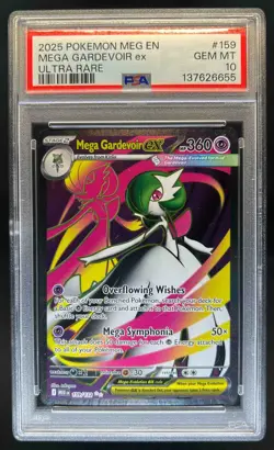 2025 Pokemon Mega Evolution Gardevoir ex Ultra Rare #159/132 PSA 10 - Image 1