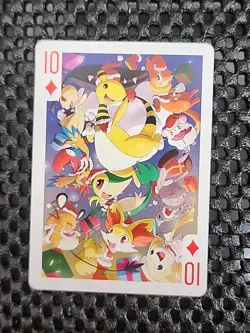 Christmas Ampharos Snivy Pokemon Playing Card Poker Card Nintendo Japanese - NM - Image 1