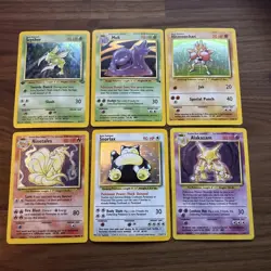 Lot of 6x Vintage Holo Rare Pokemon Cards (HP-LP) - Image 1