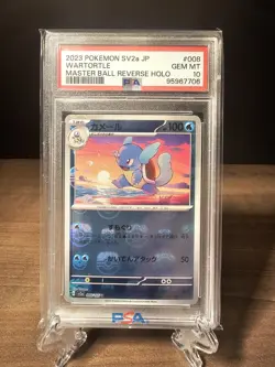 PSA 10 - Wartortle Master Ball Reverse Holo 008/165 Japanese Pokemon 151 Card - Image 1