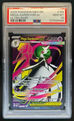 2025 Pokemon Mega Evolution Gardevoir ex Ultra Rare #159/132 PSA 10 - Image 1