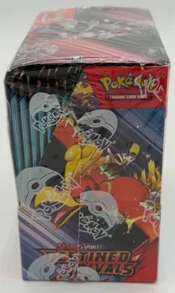 Pokemon Destined Rivals Booster Box (36 Packs) Factory Sealed w/ Acrylic Case - Image 4