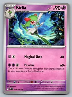 Pokemon TCG SV: Paldean Fates Kirlia 028/091 - Image 1