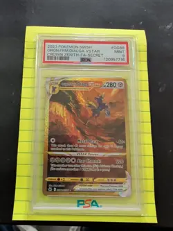 PSA 9 MINT Pokemon Origin Forme Dialga VSTAR Secret Rare Crown Zenith GG68/GG70 - Image 1