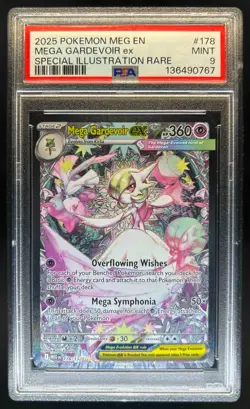 2025 Pokemon Mega Evolution Gardevoir ex Special Illustration Rare 178/132 PSA 9 - Image 1