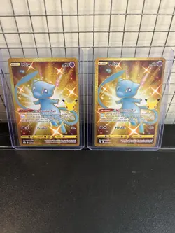 2 Pokemon Mew TCG 2021 Gold Celebrations Card 25/25 Full Art Secret Rare NM - Image 1