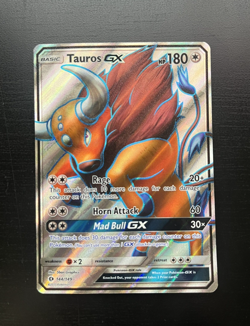 Pokemon TCG - Tauros GX (Full Art) 144/149 SM Base Set Holo - LP - Image 3
