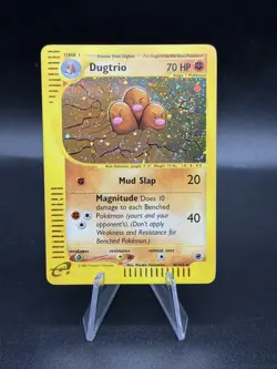 Dugtrio 10/165 Holo Expedition Pokemon Nintendo E- Reader NM EG3 SWIRL 🌀 - Image 1