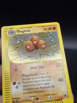 Dugtrio 10/165 Holo Expedition Pokemon Nintendo E- Reader NM EG3 SWIRL 🌀 - Image 3