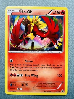 2016 Pokemon, XY Promos, #XY153 Ho-Oh, Holo Black Star Promo, LP!! - Image 1