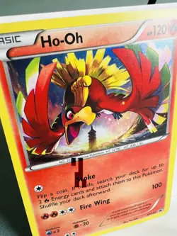 2016 Pokemon, XY Promos, #XY153 Ho-Oh, Holo Black Star Promo, LP!! - Image 4