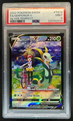 2022 Pokemon Silver Tempest Serperior V Trainer Gallery Holo #TG13/TG30 PSA 9 - Image 1