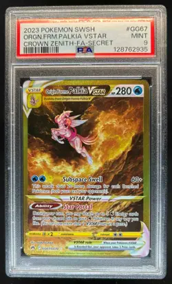 2023 Pokemon SWSH Origin Forme Palkia VST Galarian Gallery #GG67/GG70 PSA 9 - Image 1