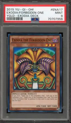 Yu-Gi-Oh! Exodia The Forbidden One Exodia Deck YGLD-ENA17 PSA 9 Mint - Image 1