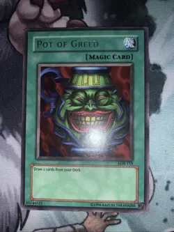Yu-Gi-Oh! TCG Pot of Greed Legend of Blue Eyes White Dragon LOB-119 Unlimited... - Image 2