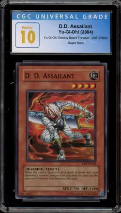 Yu-Gi-Oh! D.D. Assailant Destiny Board Traveler DBT-EN002 CGC 10 Pristine - Image 1