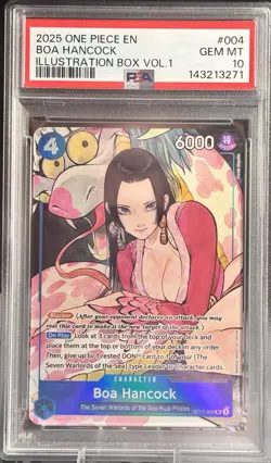 One Piece CCG 2025 Illustration Box Vol 1 Boa Hancock St17-004 PSA 10 - Image 1