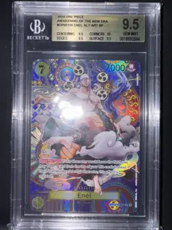 BGS 9.5 GEM MT Enel SP #OP05-100 Awakening of the New Era English One Piece - Image 1