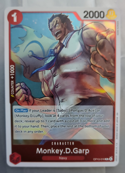 Monkey D. Garp OP13-016 One Piece TCG Rare Holo Near Mint - Image 1