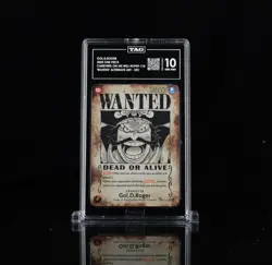 2025 ONE PIECE OP13-CARRYING ON HIS WILL WANTED ALT ART #118 GOL D. ROGER TAG 10 - Image 1