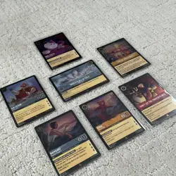 Disney Lorcana TCG RARE R COLD FOILS Mint Holo’s Pack Fresh Cards Lot FS - Image 3