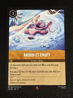 Disney Lorcana Winterspell Akood Et Emuti 29/204 NM Rare - Image 1