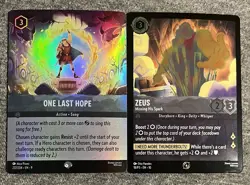 One Last Hope Epic and Zeus Missing His Spark Promo Lorcana - Image 1
