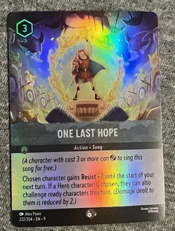 One Last Hope Epic and Zeus Missing His Spark Promo Lorcana - Image 2