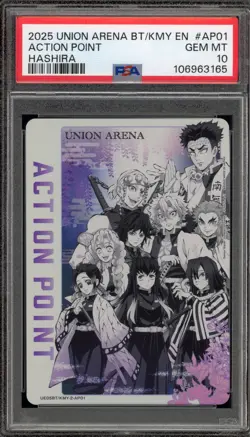 Union Arena Action Point Hashira BT/KMY EN #AP01 PSA 10 Gem Mint - Image 1