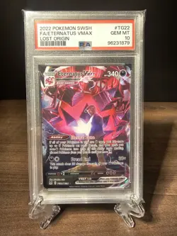 PSA 10 - Eternatus VMAX TG22/TG30 Lost Origin Full Art Pokemon Card - Image 1