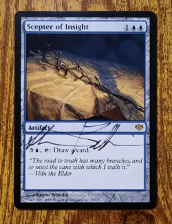 MTG Scepter of Insight -Artist Signed - Conflux Magic the Gathering Card #33 - Image 1