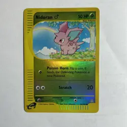 Pokemon TCG Reverse-Holo Nidoran 96/147 Aquapolis MP e-Card Common WoTC Vintage - Image 1