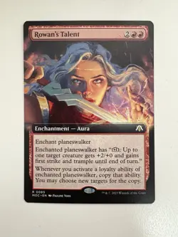 Rowan’s Talent Borderless MTG Magic the Gathering Card NM Near Mint MOC - Image 1