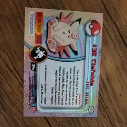 Topps Pokemon TCG Clefable #36 Black Logo TV Animation Edition Vintage Card NM - Image 2