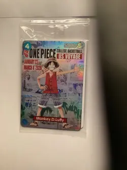 One Piece Monkey D. Luffy US Voyage College Promo Card ILL. Vrs. IND. - Image 1