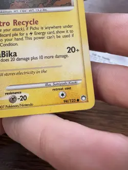 Pokemon Pikachu TCG Mysterious Treasures Card 94/123 Regular Common - Image 5