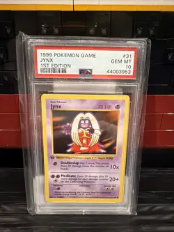 PSA 10 GEM MINT Jynx 31/102 1st Edition Shadowless Base Set Pokemon Card - Image 1