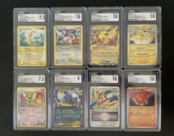 Pokemon English TCG - CGC Graded 8 Card Lot (NM+ 7.5 - Gem Mint 10) - Image 1