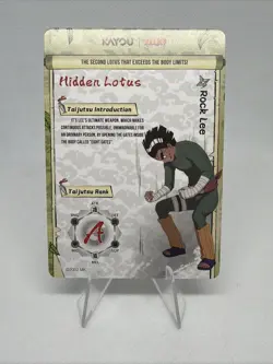 Naruto Kayou English Series 2 Card - Rock Lee - NRSA02-SSR-016L3 - Image 2