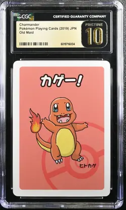 Charmander Old Maid Pokemon Playing Cards Jpn CGC 10 Pristine *004 - Image 1