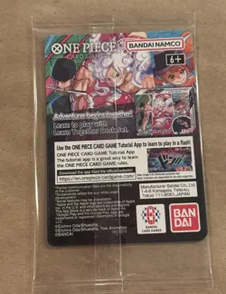 One Piece Monkey D. Luffy US Voyage College Basketball Promo Card - Sealed- Mint - Image 2